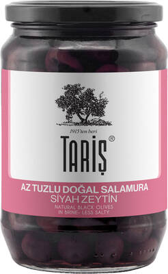 Tariş Az Tuzlu Doğal Salamura Siyah Zeytin 720 cc 