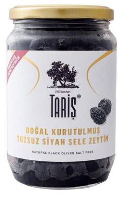 Tariş Natural Black Olives Salt Free 720 CC