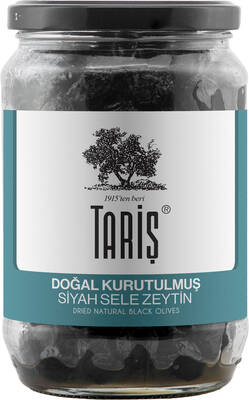 Tariş Natural Black Olives In Dry Salt 720 CC